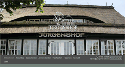 Desktop Screenshot of juergenshof.com